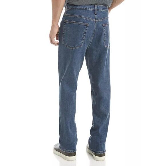 Saddlebred Denim Jeans Blue Relaxed Fit Straight Leg Stretch Mens Size 34x34 - Picture 2 of 9